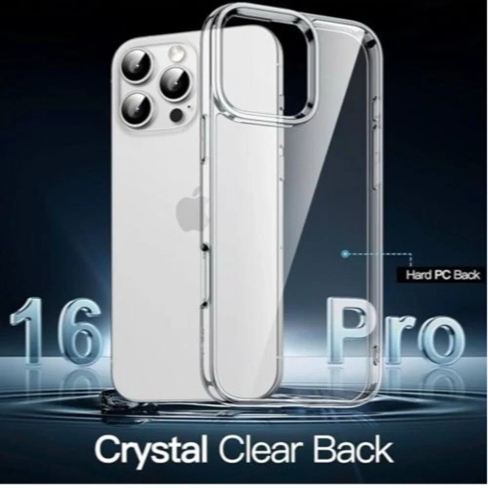 JETech Clear Case for iPhone 16 Pro 6.3-Inch Non-Yellowing Shockproof Phone